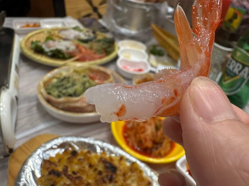 【江原道・束草】感動！新鮮なお刺身と蟹をコースで食べるぜ。（88刺身センター）