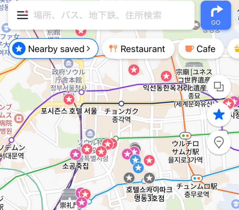 Naver Map(地図アプリ)