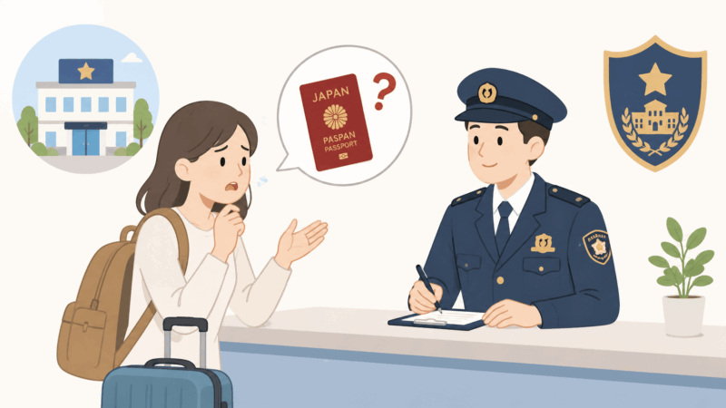 まず警察に届け出る